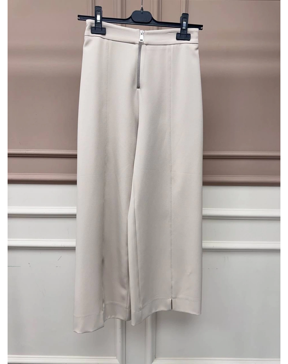 Yusuf Özdemir 25Y1303 Bej Fermuar Detaylı Pantolon