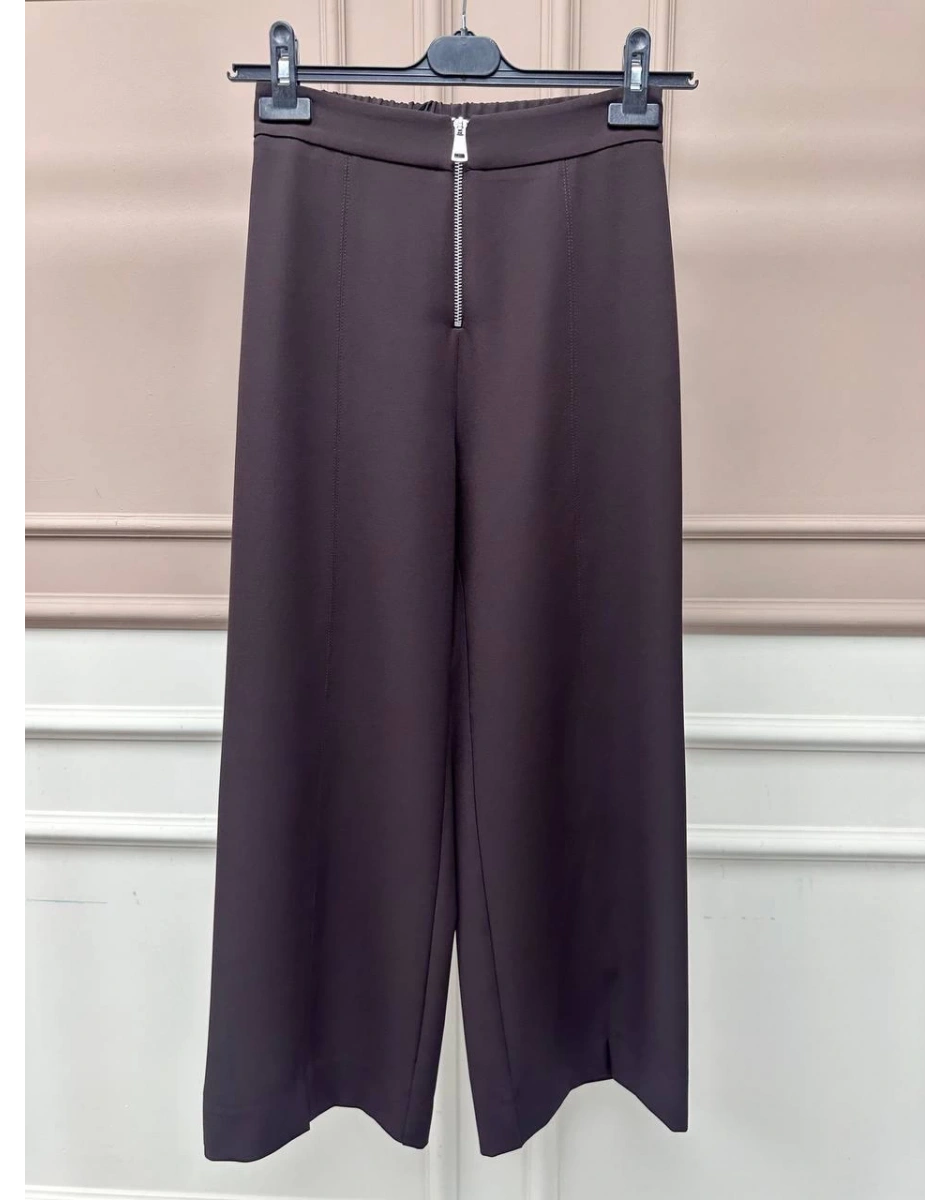 Yusuf Özdemir 25Y1303 Kahve Fermuar Detaylı Pantolon