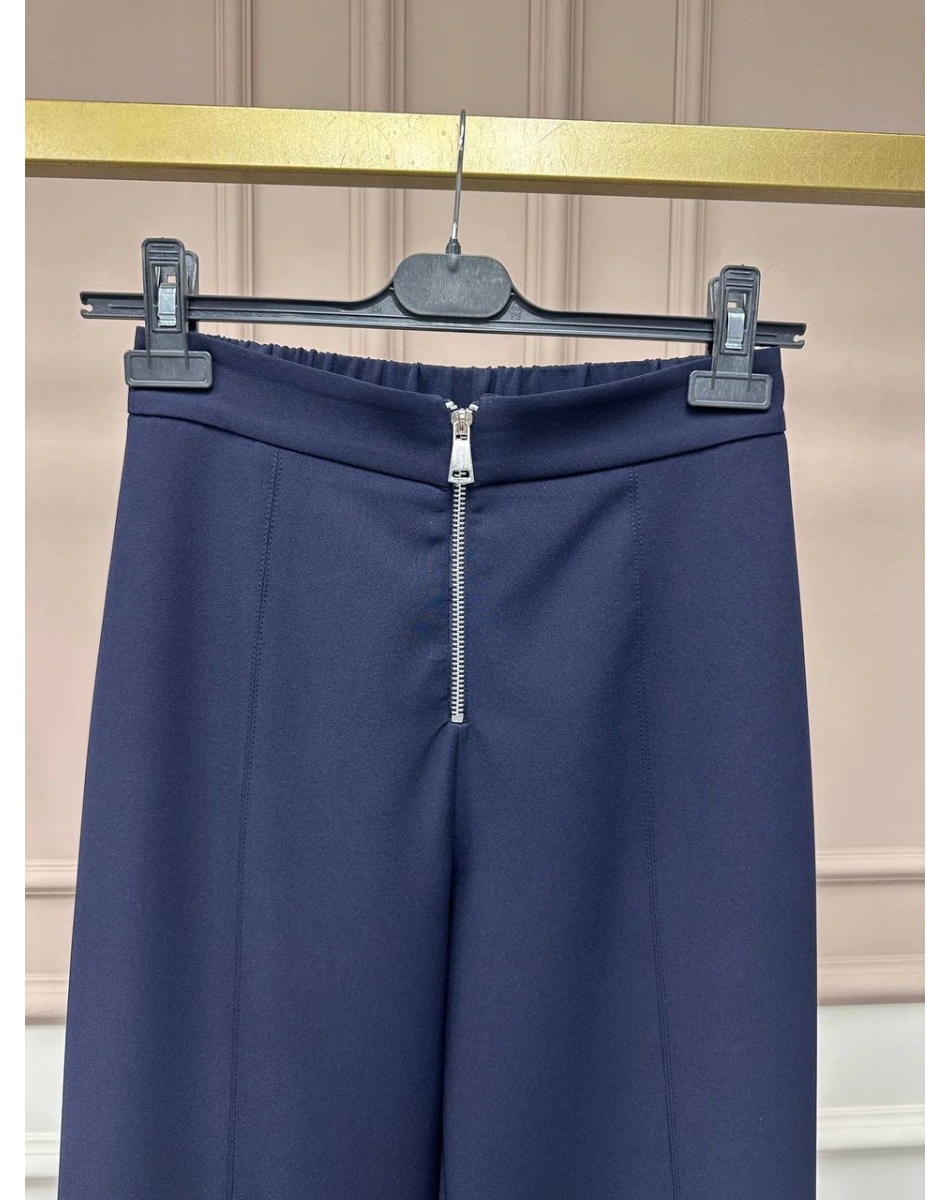 Yusuf Özdemir 25Y1303 Lacivert Fermuar Detaylı Pantolon