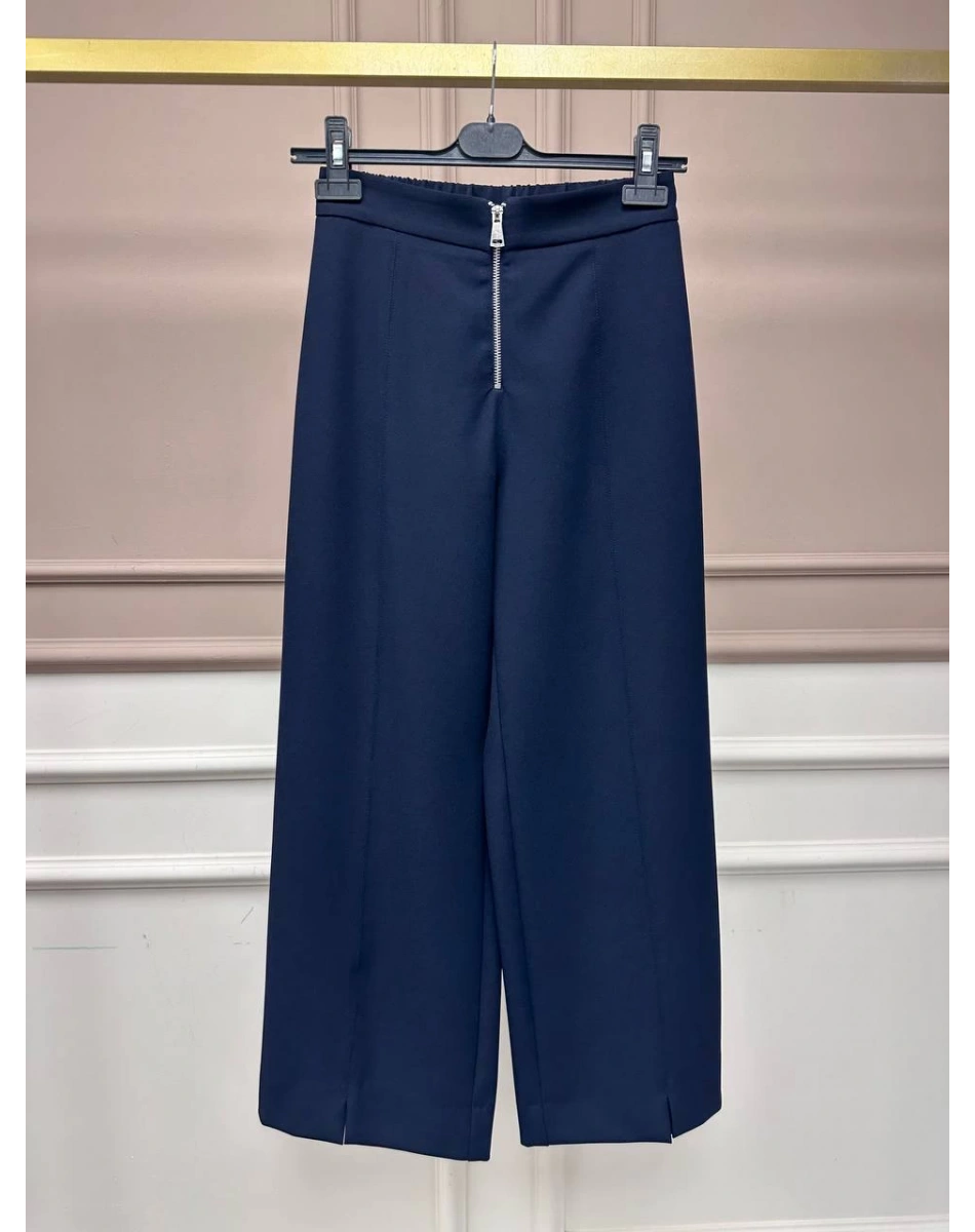 Yusuf Özdemir 25Y1303 Lacivert Fermuar Detaylı Pantolon