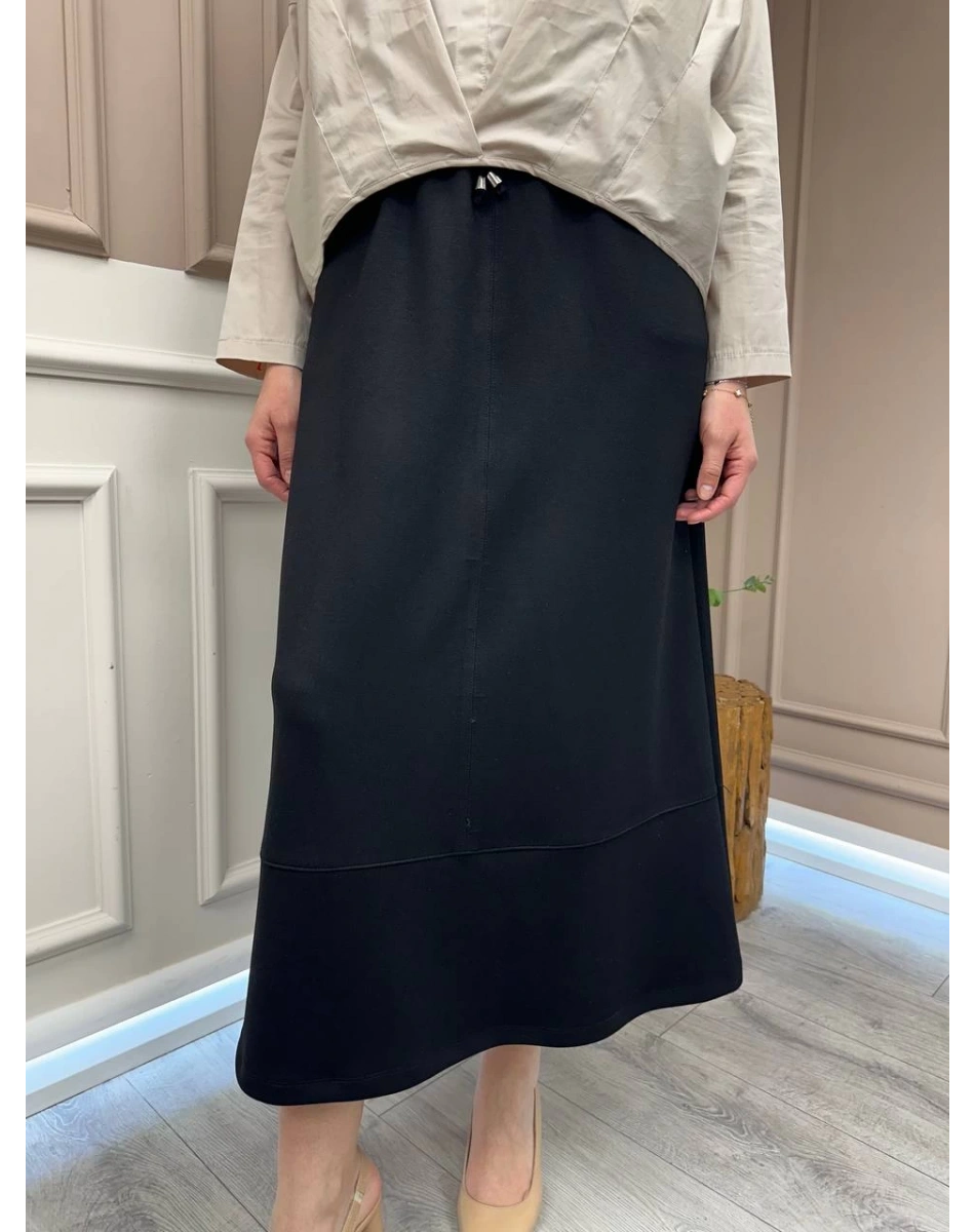 Yusuf Özdemir 25Y1444 Siyah Penye Etek