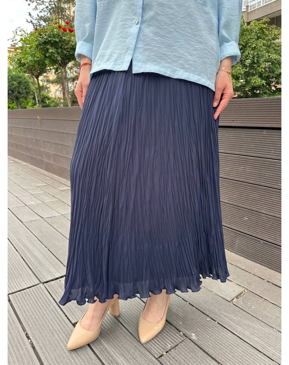 Yusuf Özdemir 25Y1504 Lacivert Bürümcük Etek