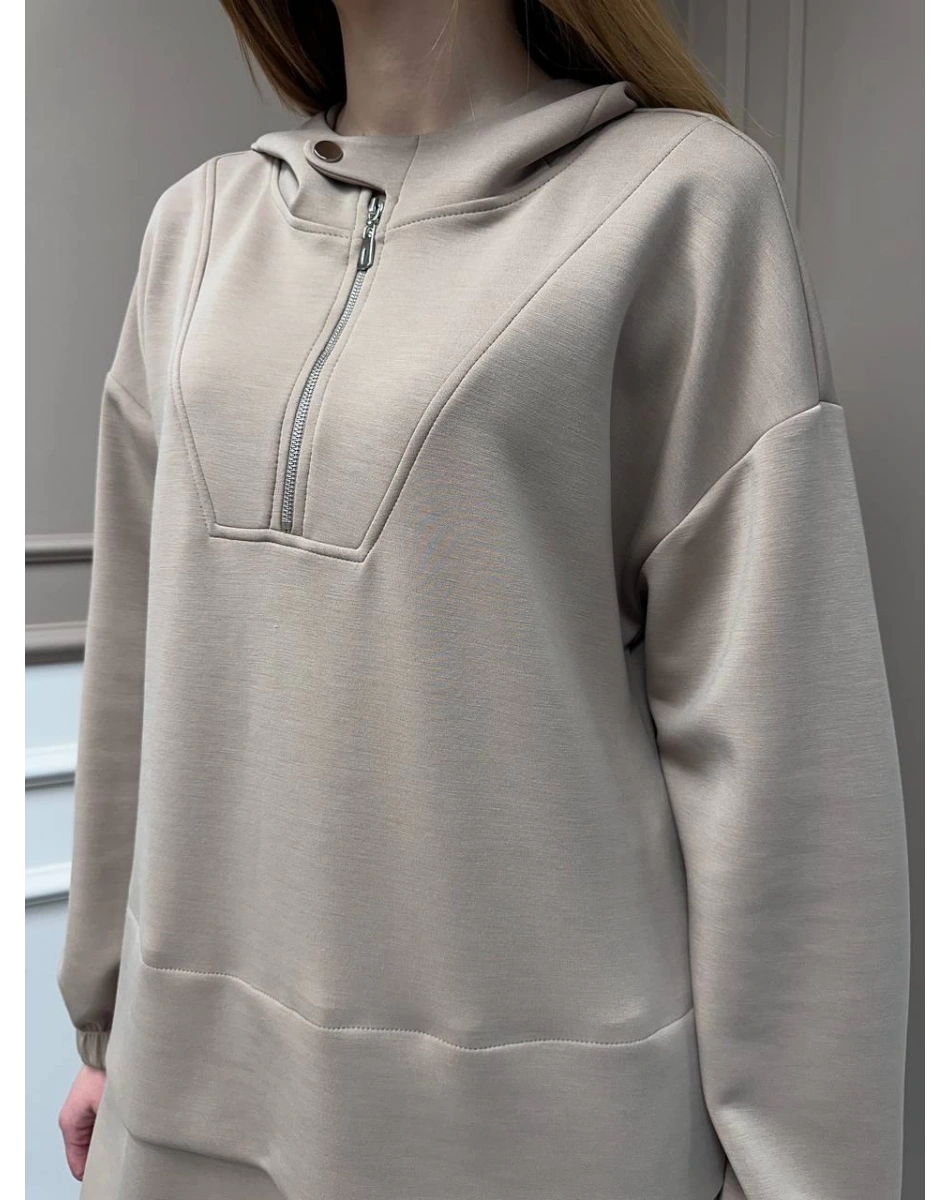 Yusuf Özdemir 25Y6002 Camel İpek Penye İkili Takım