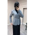 Ghisa 26KOBCKT3358 Gri Kemerli Ceket