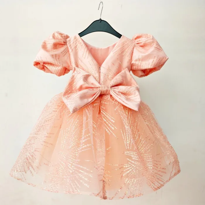Yavru Ağzı Parıltılı Kabarık Elbise
