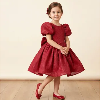 Bordo Parıltılı Elbise Abiye Gelinlik