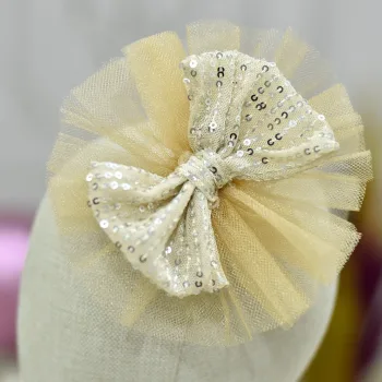 Kız Çocuk Bej Payetli Klips Toka