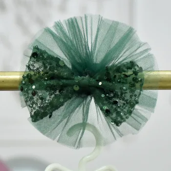 Kız Çocuk Zümrüt Yeşili Boncuklu Boncuklu Payetli Klips Toka