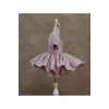 Kız Çocuk Pudra Saten Kloş Kabarık Elbise