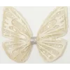 Krem Tak Çıkarmalı Kabartmalı Kelebek-Kanat
