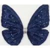 Lacivert Tak Çıkarmalı Kabartmalı Kelebek-Kanat