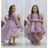 Kız Çocuk Kuyruklu Lila Simli Kabarık Elbise