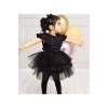 Kız Çocuk Siyah Payetli Kat Kat Tütülü Kabarık Elbise