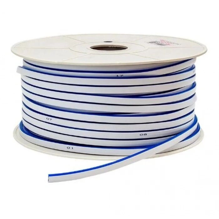 12 Volt Neon Şerit LED Mavi 50 Metre Rulo