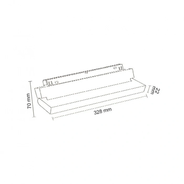 18W Moving Opaque Diffuser Magnet Luminaire