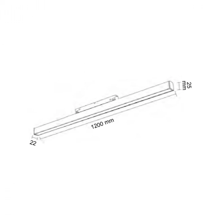 40W Opaque Diffuser Magnetic Luminaire