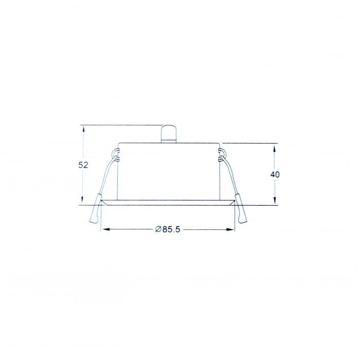 Jüpiter Sıva Altı Camlı Banyo Spot Beyaz JH515 - B