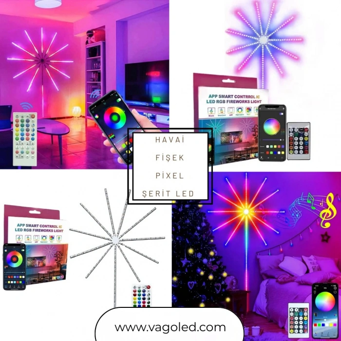 Havai Fişek Pixel Şerit Led