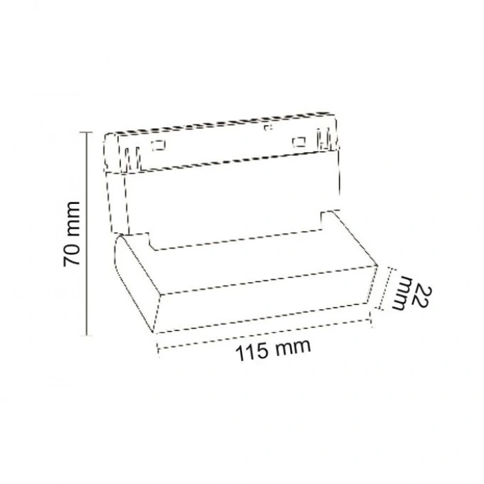 6W Hareketli Opak Difizörlü Magnet Armatür DİM