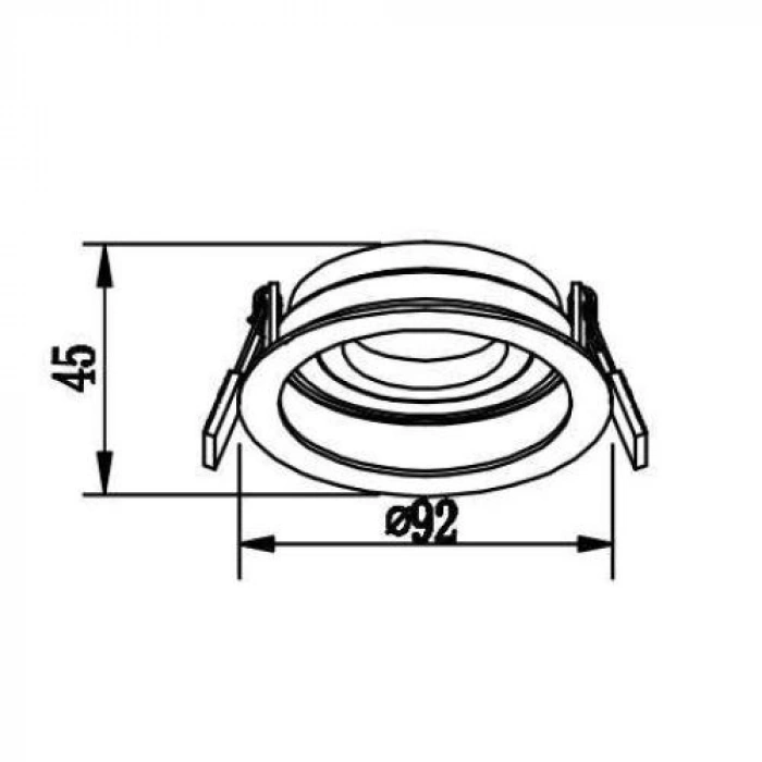 JUPITER JH838B BEYAZ Alüminyum Hareketli Spot