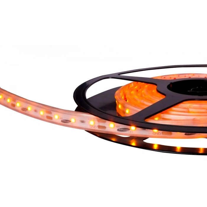 SAMSUNG Silikonlu - 112 LED/MT. Şerit LED Amber 100 Mt Tek parça Rulo