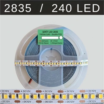 2835 Şerit Led 12V 240 Led