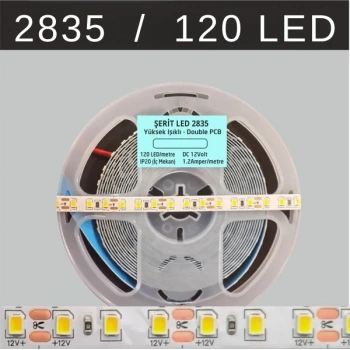2835 Şerit Led 12V 120 Led