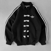 3 iplik Şardonlu Add Unisex Hırka Siyah