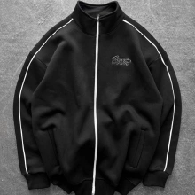 Sw Fermuar Detay Hırka Siyah