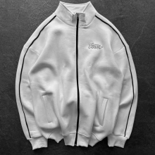 Sw Fermuar Detay Hırka Beyaz