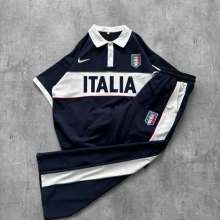 Nakış Detay Oversize Kalıp İTL Eşofman Takım Lacivert