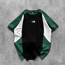 NF Oversize Nakışlı Tshirt Yeşil