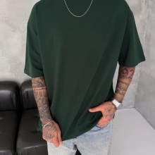 Basic Oversize Tshirt Yeşil