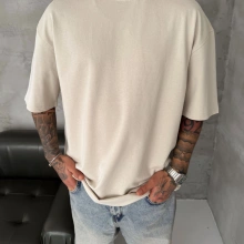 Basic Oversize Tshirt Bej