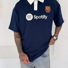 Spoty Desen Polo Yaka Tshirt Lacivert