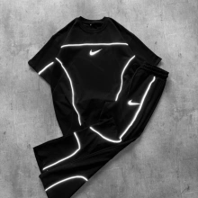 Reflektör Detay Eşofman Takım Siyah