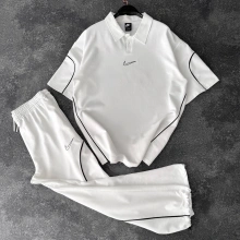 İkili Unisex Eşofman Takım Beyaz