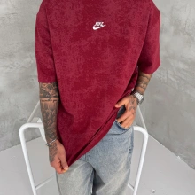 Basic Yıkamalı nk Tshirt Kırmızı