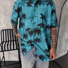 Baskılı Oversize Gömlek