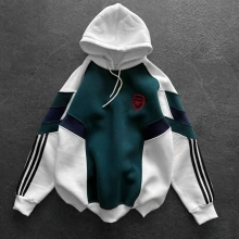 ARS Şardonlu Kapüşonlu Sweatshir Yeşil