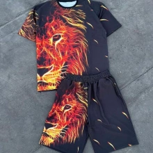 Aslan Unisex Oversizd Şortlu Takım