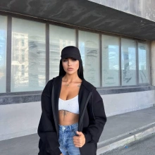 Basic Unisex Hırka - Siyah