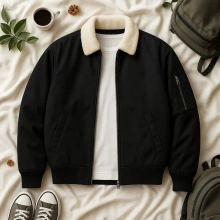 Basic Yaka Detay Bomber Ceket