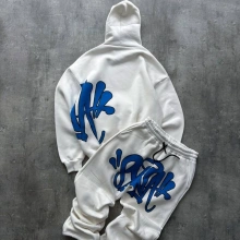 Baskı Detay Ayarlanabilir Eşofman Takım Beyaz