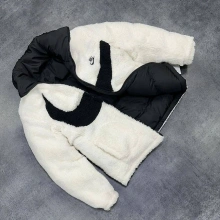 Çift Taraflı Unisex Mont Siyah