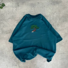 CM Unisex Oversize Tshirt - su yeşili