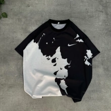 Damgalı Unisex Oversize Tshirt - Siyah İNDİRİMMMMM