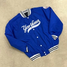 Yankes Dolumlu Unisex Bomber Ceket - Mavi