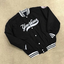 Yankes Dolumlu Unisex Bomber Ceket - Siyah