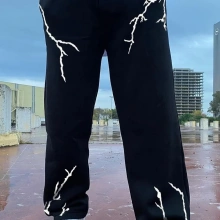 Elektirik Desen Unisex Baggy Eşofman